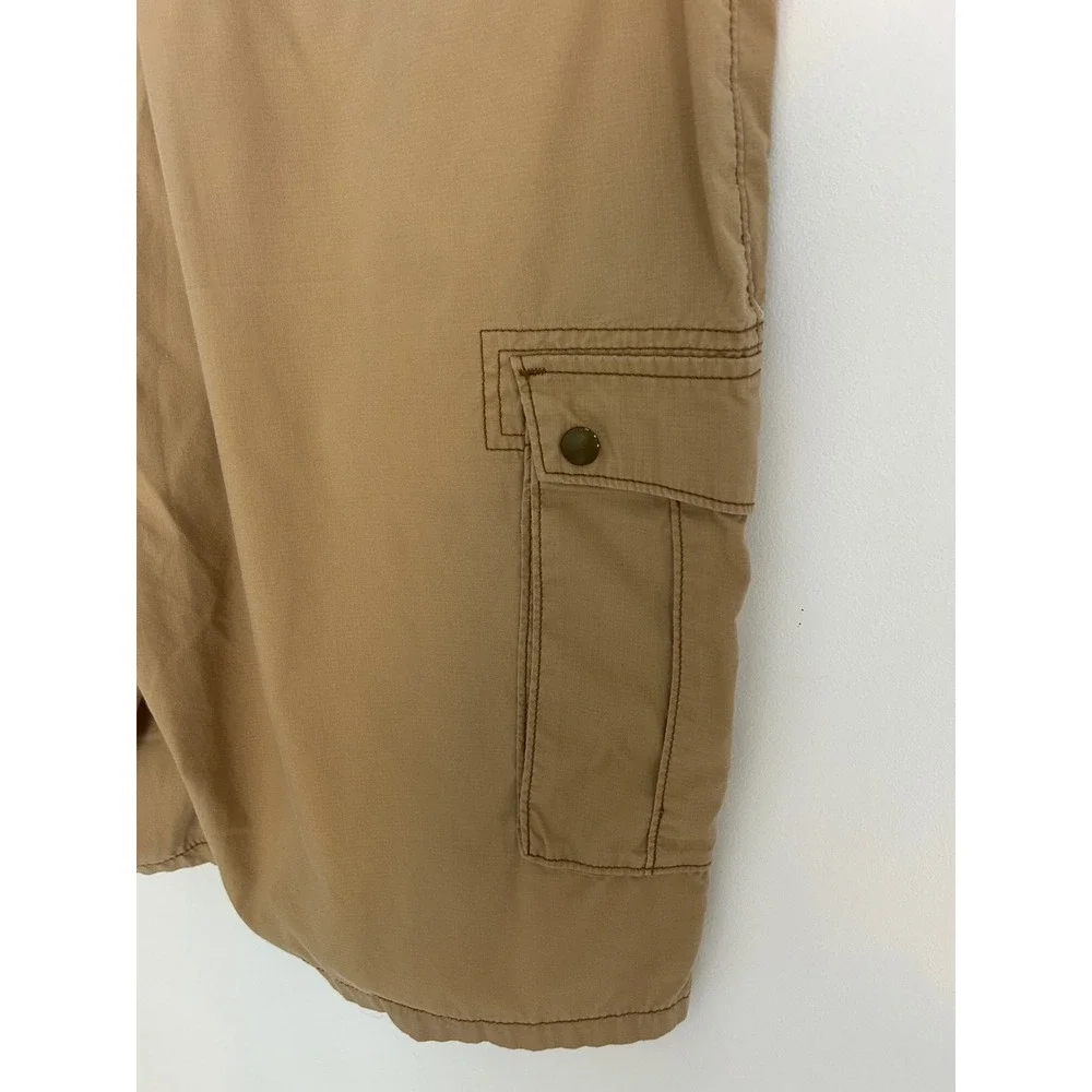 Levi's Premium Mens Tan Ripstop Cargo Shorts Khaki Utility 13581-0011 Size 36